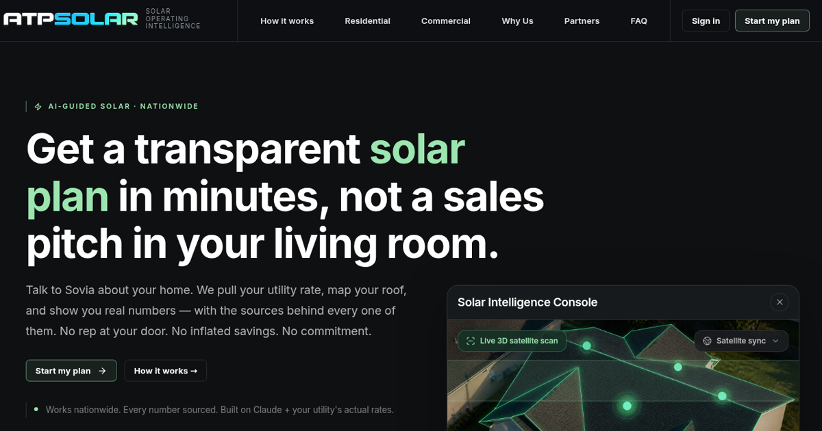 ATP Solar — AI-Guided Solar Proposals